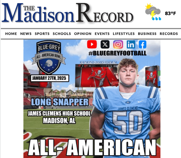 The Madison Record article about Tim Coleman